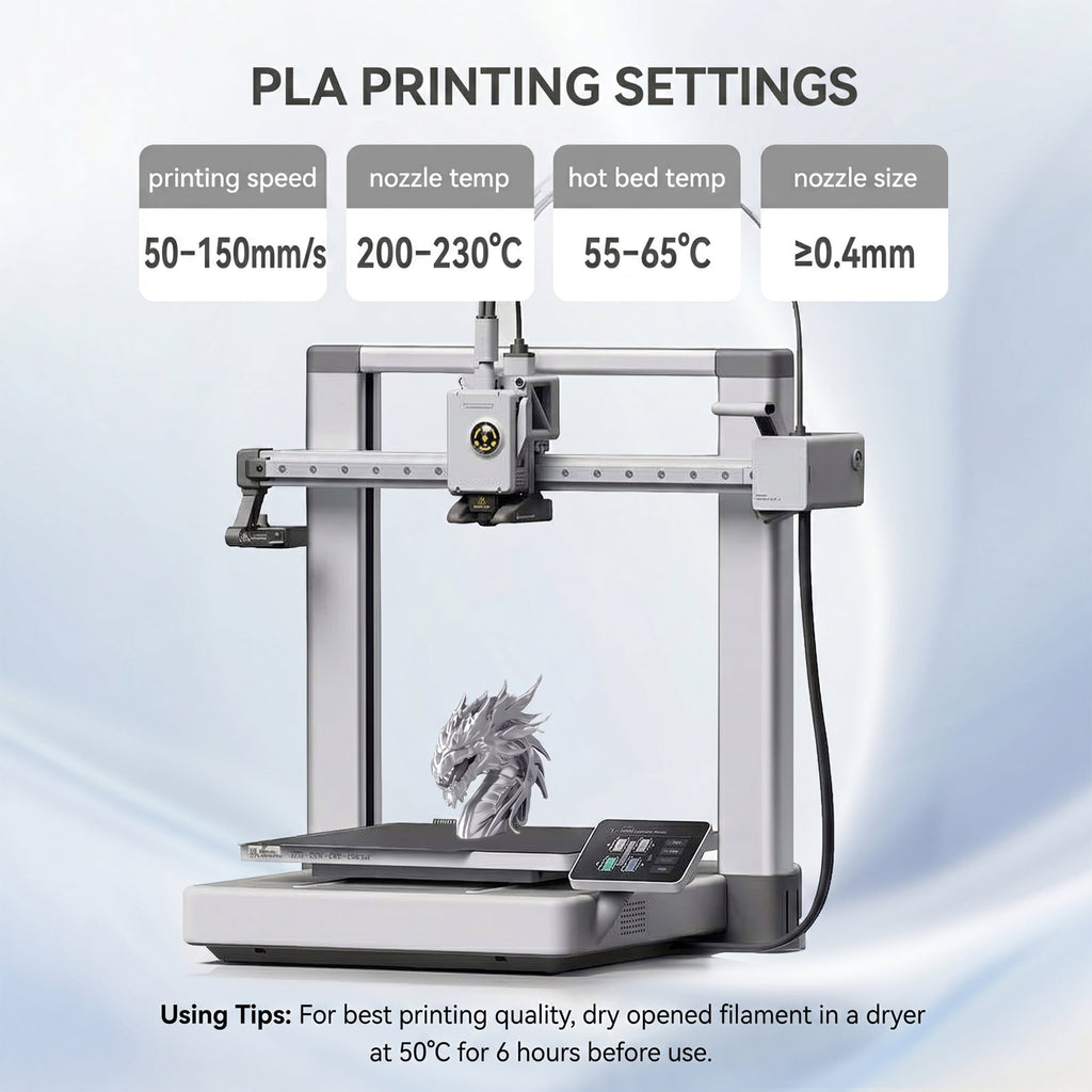 Epelay Silk PLA Plus 3D Printer Filament 1.75mm, Shiny Silver Finish, 1kg Spool, Strong Layer Adhesion, Smooth & Glossy Prints, Fits Most FDM Printers