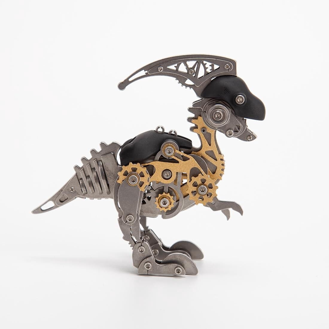 3D Metal Dinosaur Puzzle Kit for Adults - DIY Mechanical Steampunk Model, 160 Pieces Assembly Challenge