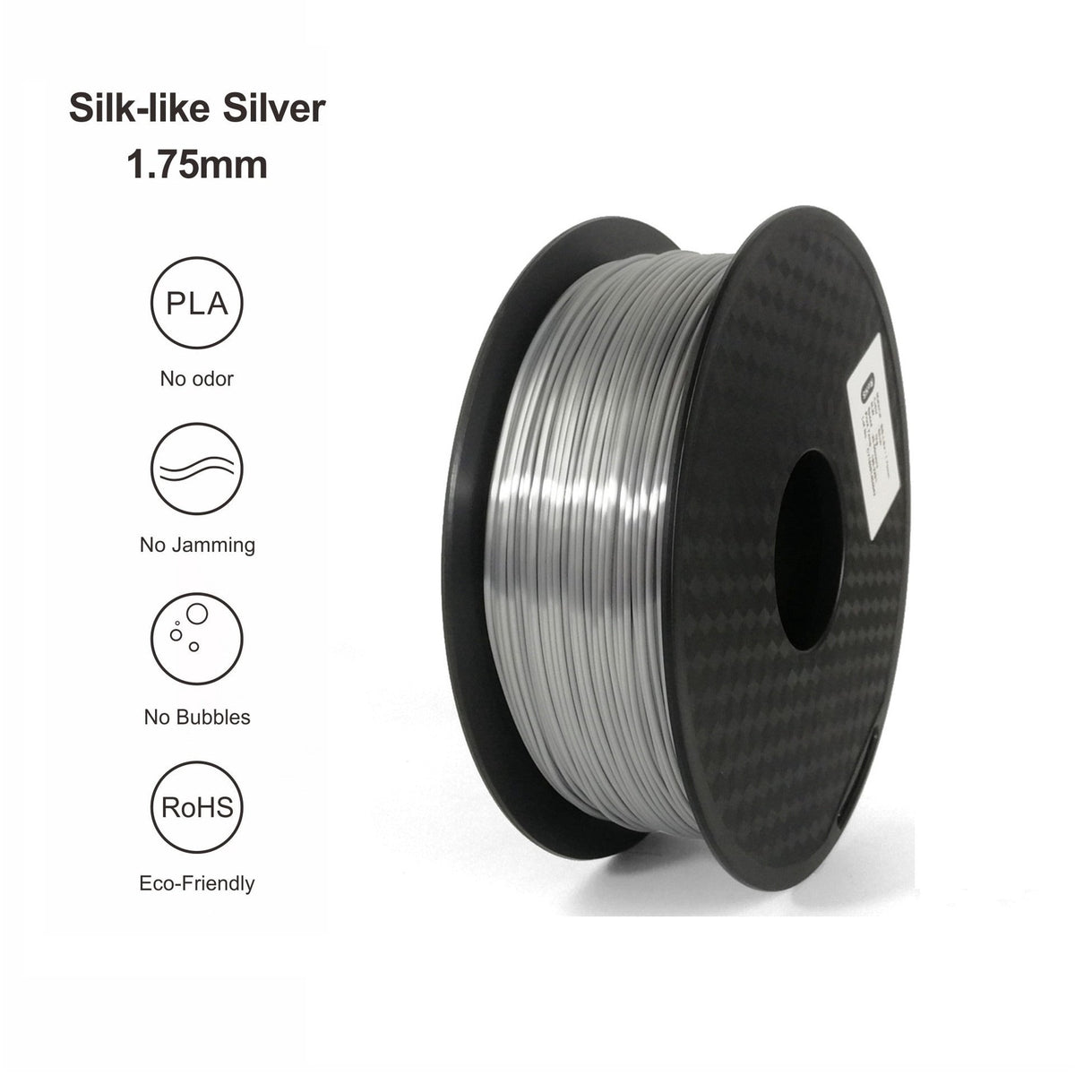3D Printer Silk PLA Filament 1.75mm 1Kg Filaments Silky 3D Pen Printing Materials Shiny Metallic for 3d Print