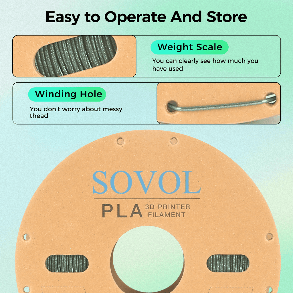 Sovol Silk PLA Filament with Blue Glitter 1kg 1.75mm, Color Changeable 3D Printer Filament 2.2lbs, Chameleon Shiny PLA Material +/-0.03mm, Shimmering 3D Printing Filament, Galaxy Blue
