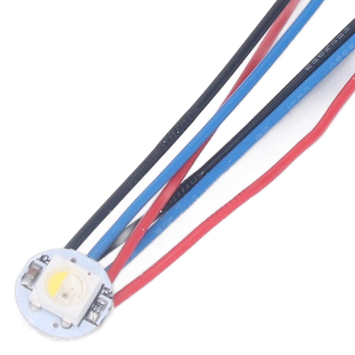3D Printer Mini Light Bar, RGBW Mini Button PCB LED 30AWG DC5V Fully Connected Durable Welded With PTFE Cable For Hot End