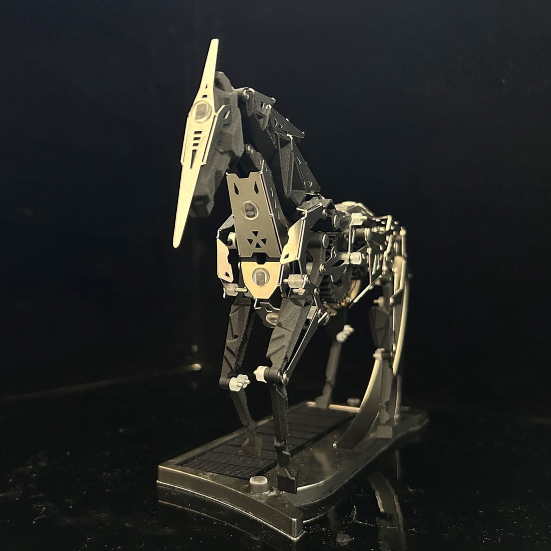 Hummingbird 3D Metal Puzzle for Adults, Mechanical Dynamic Bird Metal Model Kit with Transmission Mechanism, DIY Assembly Bionic Bird 3D Puzzle Jigsaw Animal, Semi-Finished