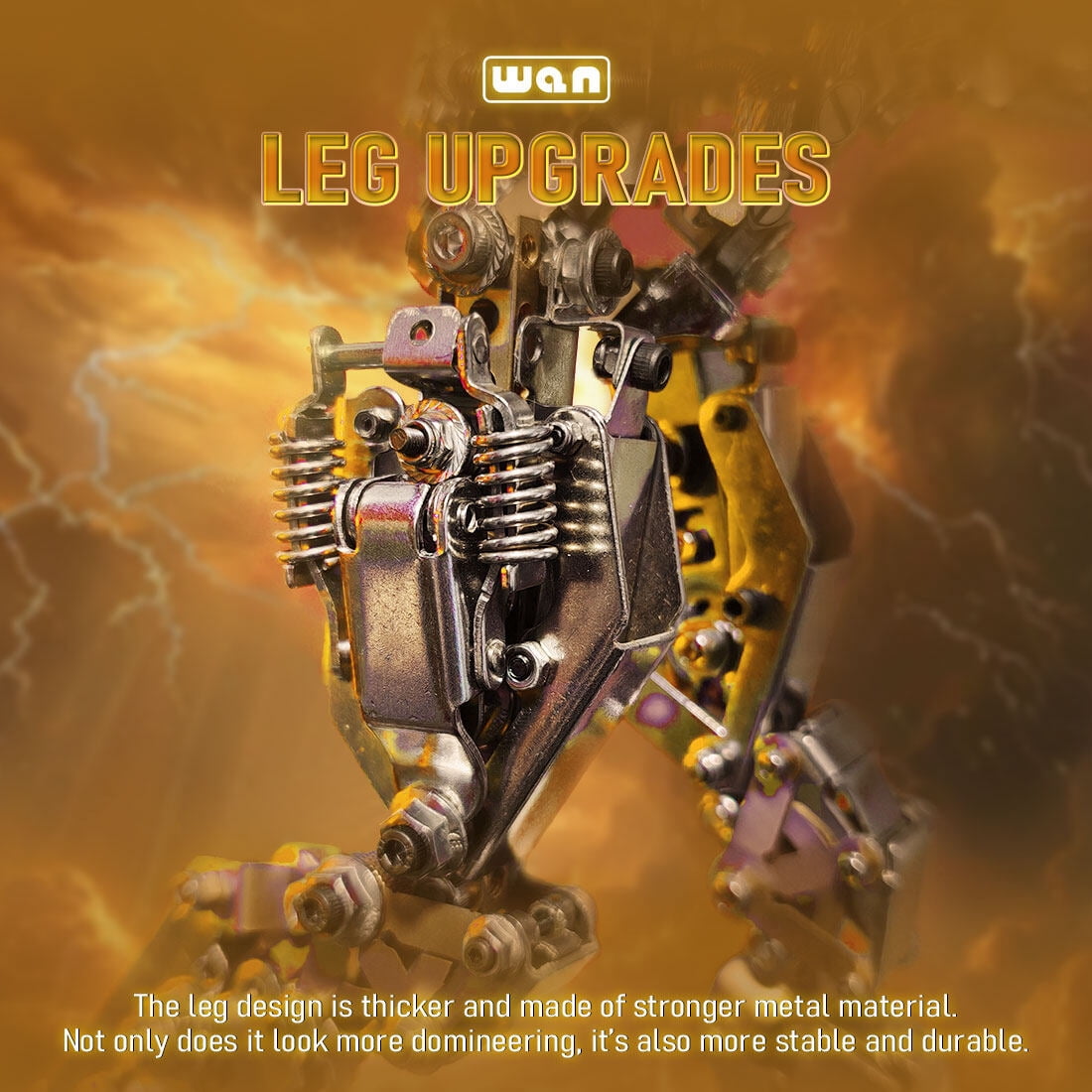 3D Metal Puzzle Mecha Model Kit with Lights, 1020+ PCS Steampunk Mechanical DIY Handmade Collectible Christmas Gift for Adults & Teens 15+