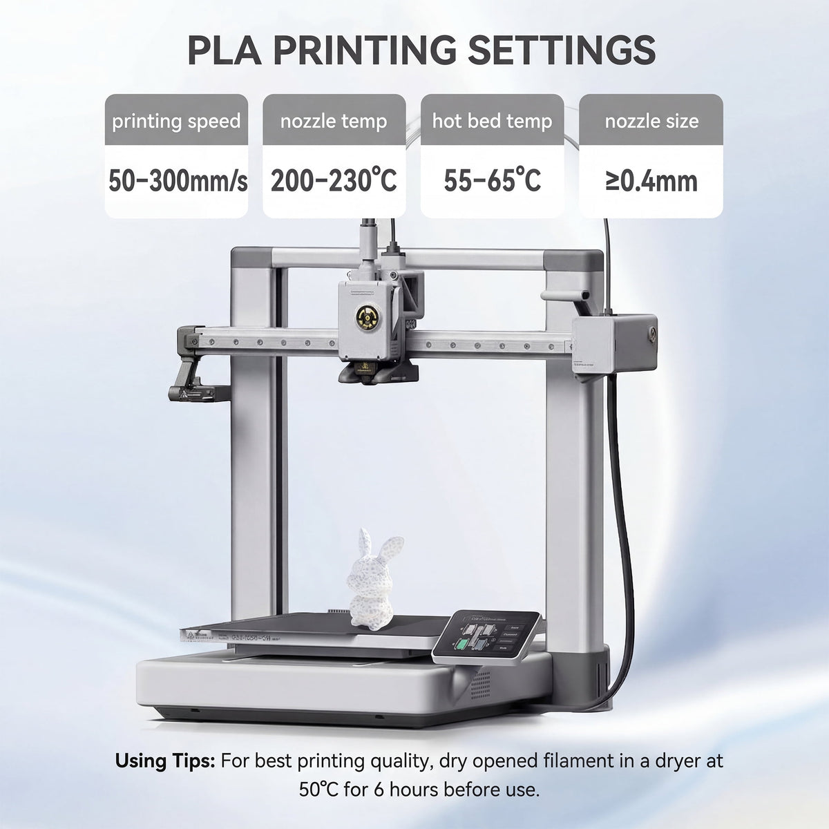 Epelay PLA Plus 3D Printer Filament, 1.75mm, 3 x 1kg Spools, Black, Gray & Red, Compatible with Most FDM Printers