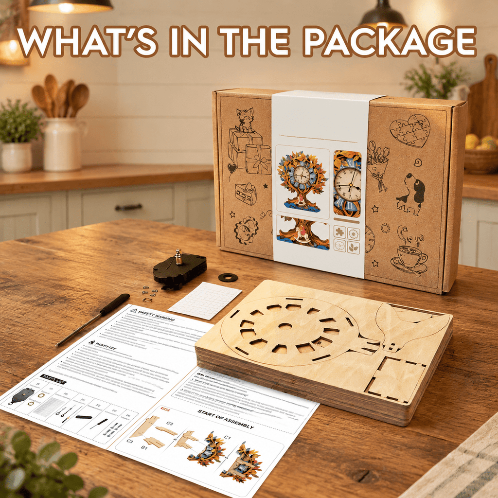 3d Wooden Puzzles For Adults-dachshund Clock Puzzle-adult Crafts