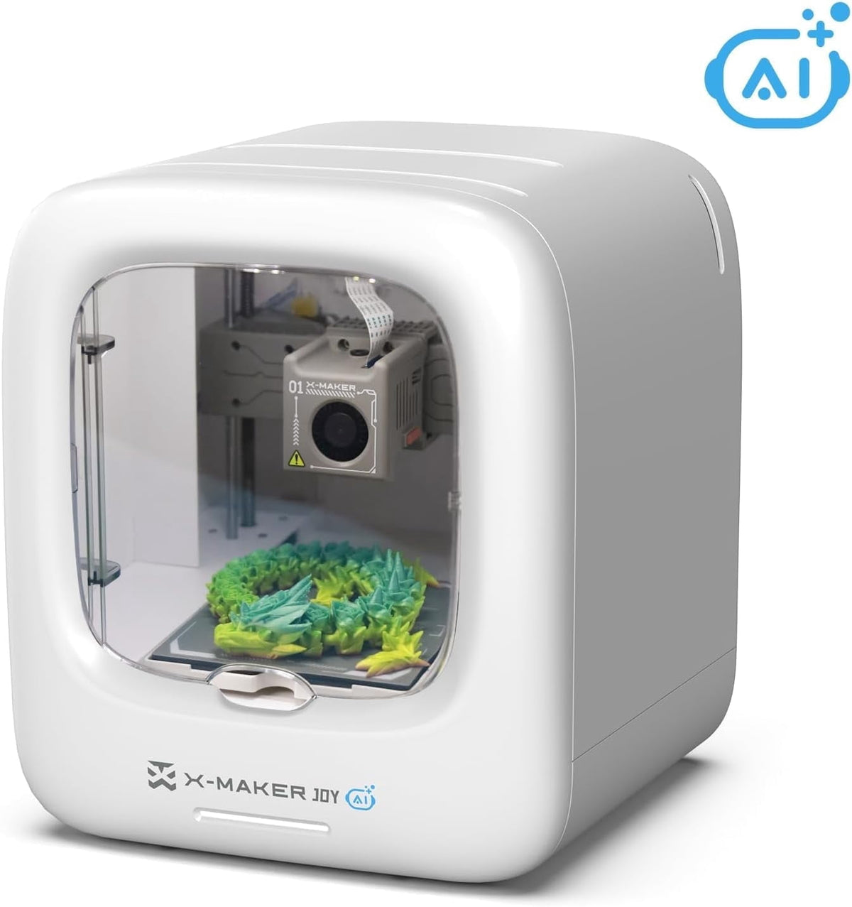 AOSEED 3D Printer Deal Pack for Kid (AI-Powered) with 4 PLA Filament Set, Built-in 1500+ Models 15+ Mini 3D Design Module, 0.05mm High Precision, 200mm/s High Speed Printing