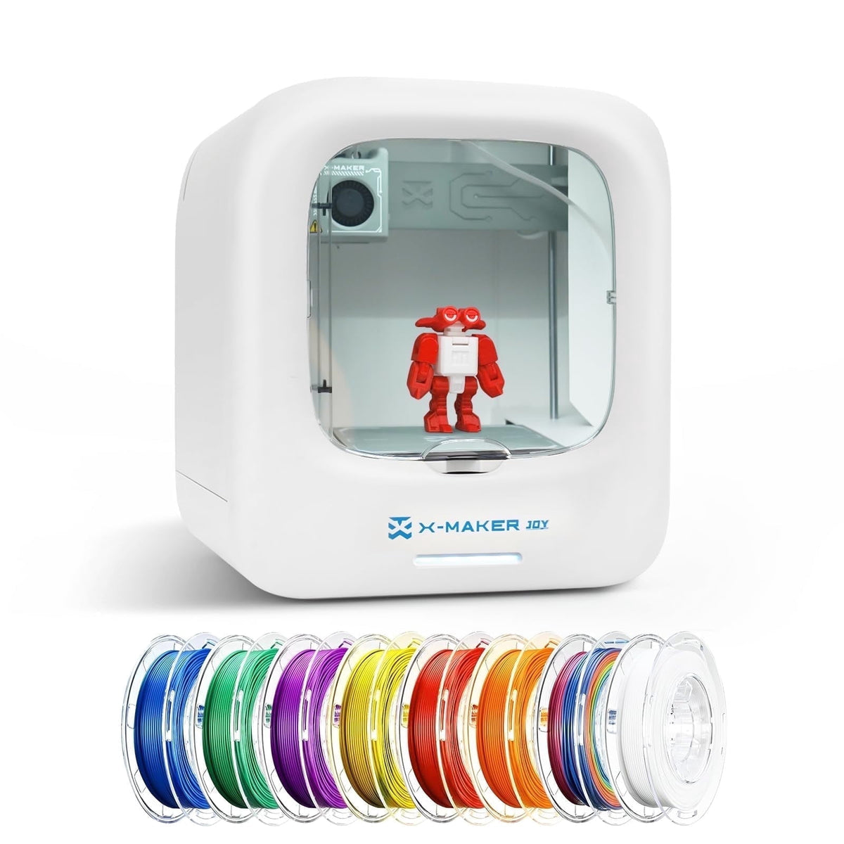 AOSEED 3D Printer Deal Pack for Kid (AI-Powered) with 4 PLA Filament Set, Built-in 1500+ Models 15+ Mini 3D Design Module, 0.05mm High Precision, 200mm/s High Speed Printing
