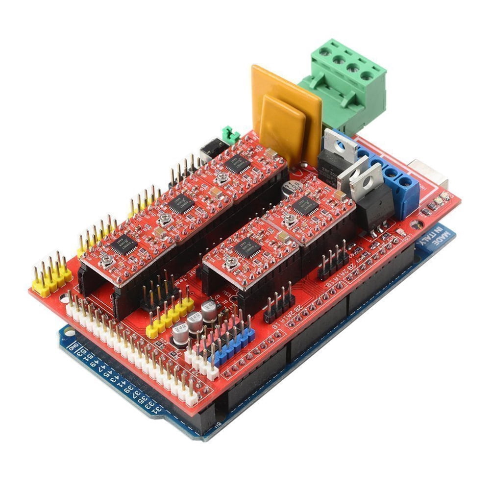 Amosfun 3D Printer Kit Ramps 1.4 Controller A4988 Stepper Motor Driver Assorted Color for Home Printing