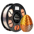 BIOMYL PLA 3D Printer Filament, PLA Filament 1.75mm Metal Gradient Color silk PLA, Tri Gold/Silver/Copper, 1kg Spool, Accuracy +/- 0.03mm
