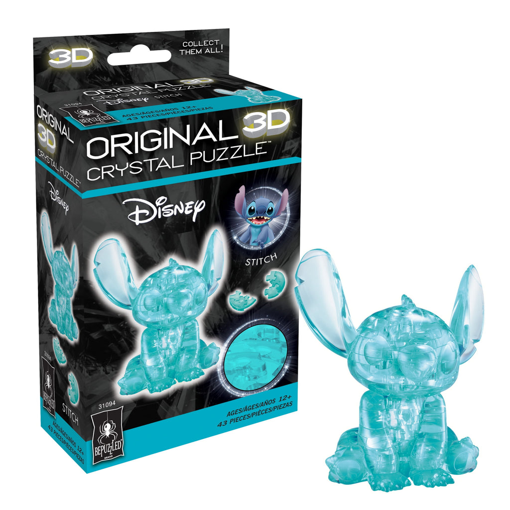 Bepuzzled | Disney Stitch Original 3D Crystal Puzzle, Ages 12 and Up