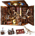 Beyond Library Max DIY Book Nook Kit, Miniature Dollhouse Booknook Kit, 3D Wooden Puzzle Bookend Bookshelf Insert Decor with LED Light for Teens and Adults
