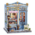 Book Nook Kit, DIY Miniature Bakery Patisserie Hobby Kit for Adults, 3D Wooden Puzzle Bookshelf Decor, Sweet Marie Theme