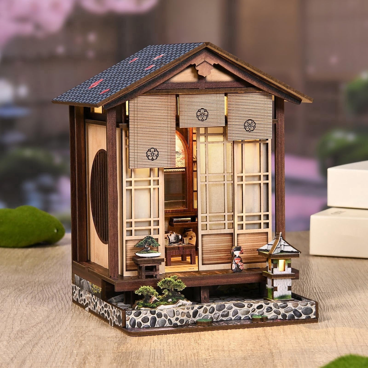 Book Nook Kit, DIY Miniature House Kit for Adults, Beginners, DIY Handmade Book Nook Tiny House Wooden 3D Puzzle, Perfect Bookshelf Decor, Birthday and Mother’s Day Gift for Mom, Friends
