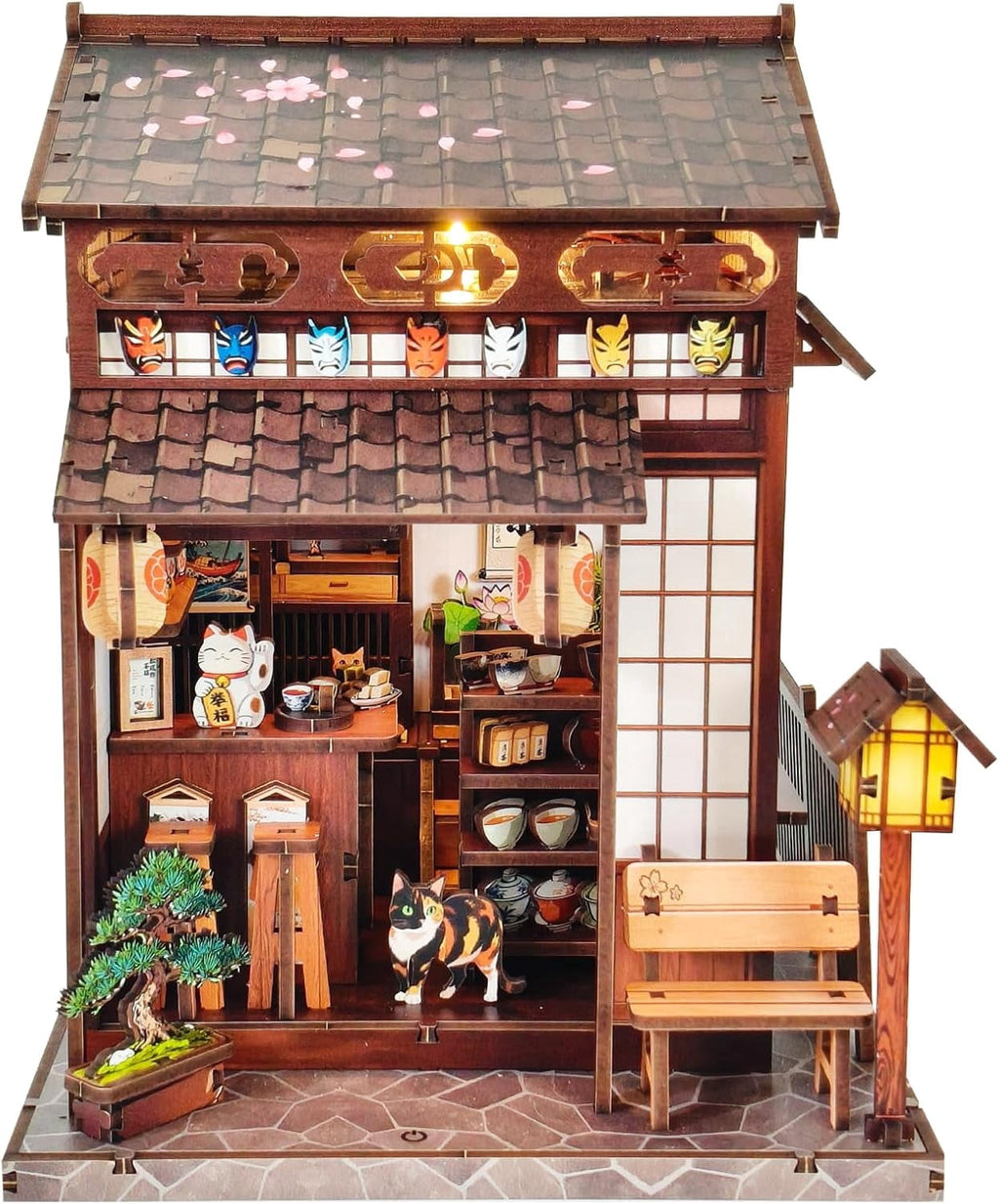 Book Nook Kit for Adults, Booknook DIY Miniature House Kit, 3D Wooden Puzzles for Adults and Teens, Wood Gifts for Book Lovers Women Friends