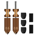 CATPAN 0.6MM 0.8MM AD5X Nozzle Kit for Flashforge Adventurer 5X 3D Printer Hotend Integrated Heating Block Component with 3 Silicone Socks and 2 Nozzle Wipers, Adventurer 5X Accesseries