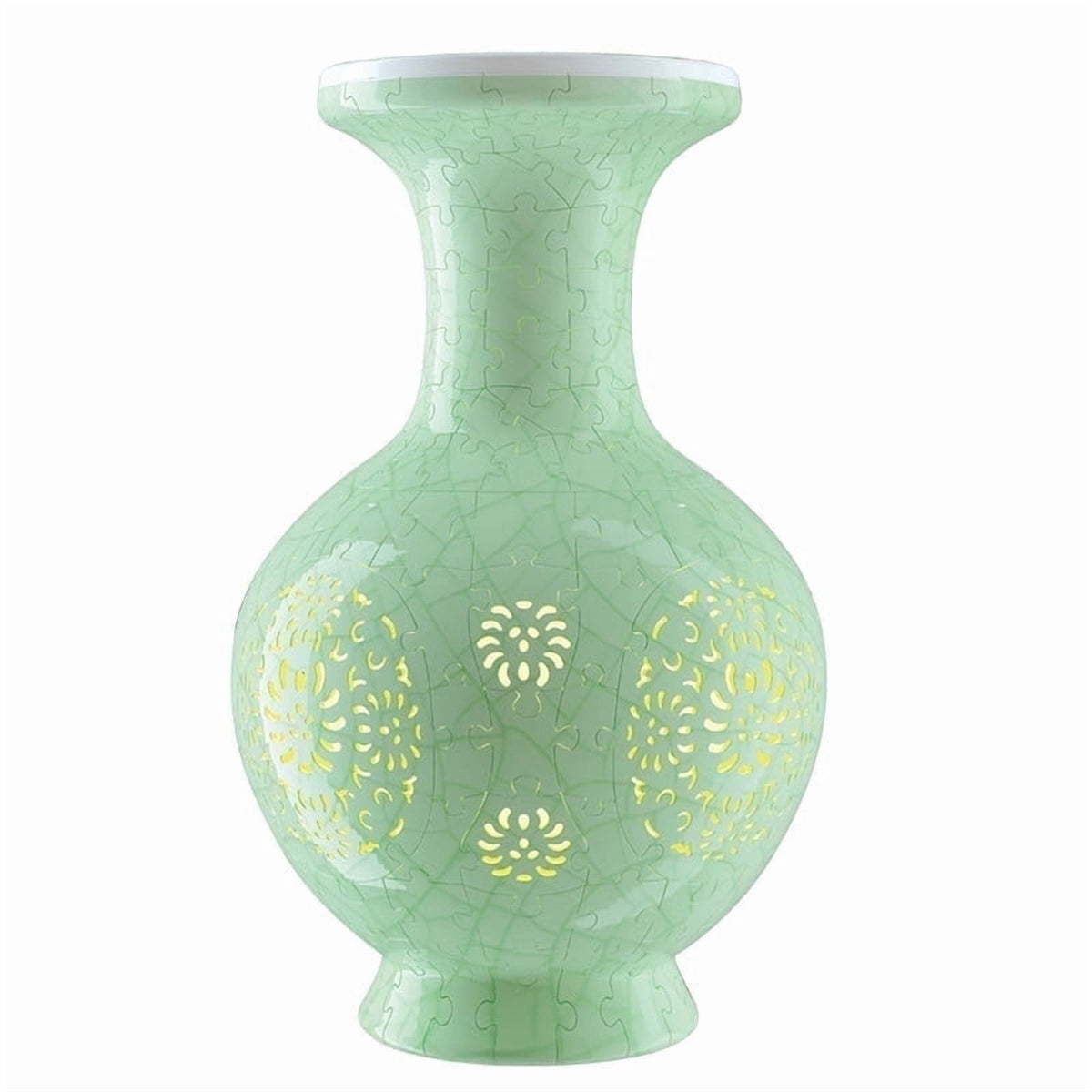 3D Vase Puzzle with Lighting ,200Pieces 3D Puzzles for Adults,Vase Puzzle for Home Decor,Christmas Birthday Gifts