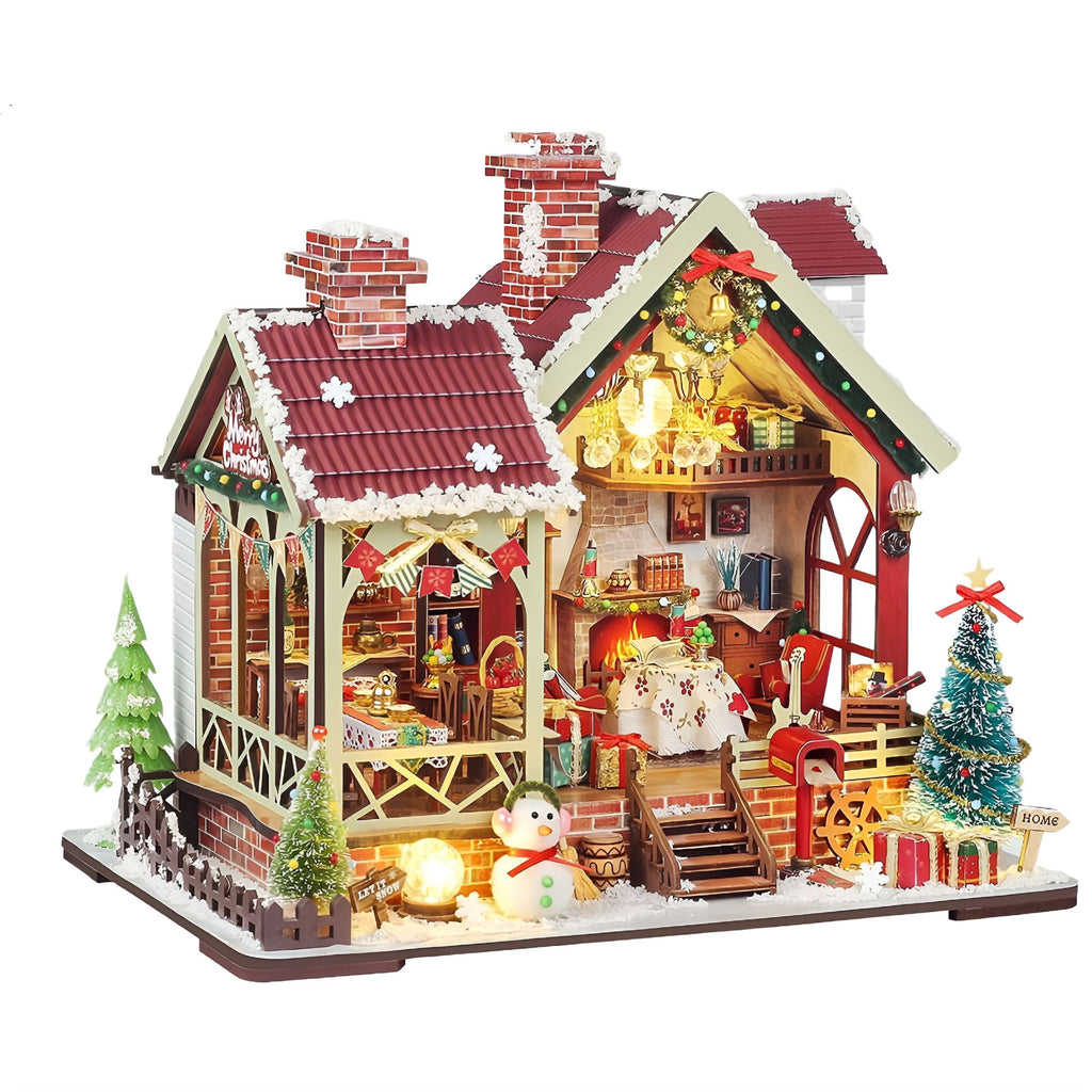 CYFW Book Nook Kit - DIY Miniature House Kit for Adults, Dollhouse Booknook Library Tiny House Bookshelf Decor 3D Wooden Puzzle