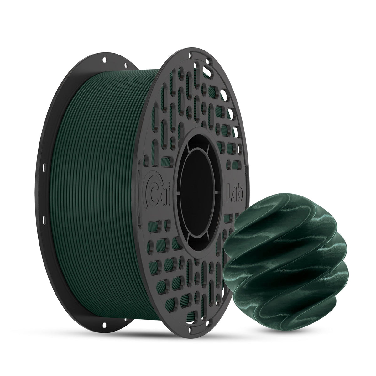 CaiLab PLA+ 3D Printer Filament Fast FDM Printing PLA Low Warping 1.75mm diameter Accuracy +/- 0.02mm 2.2lbs(1KG) Spool Olive Green
