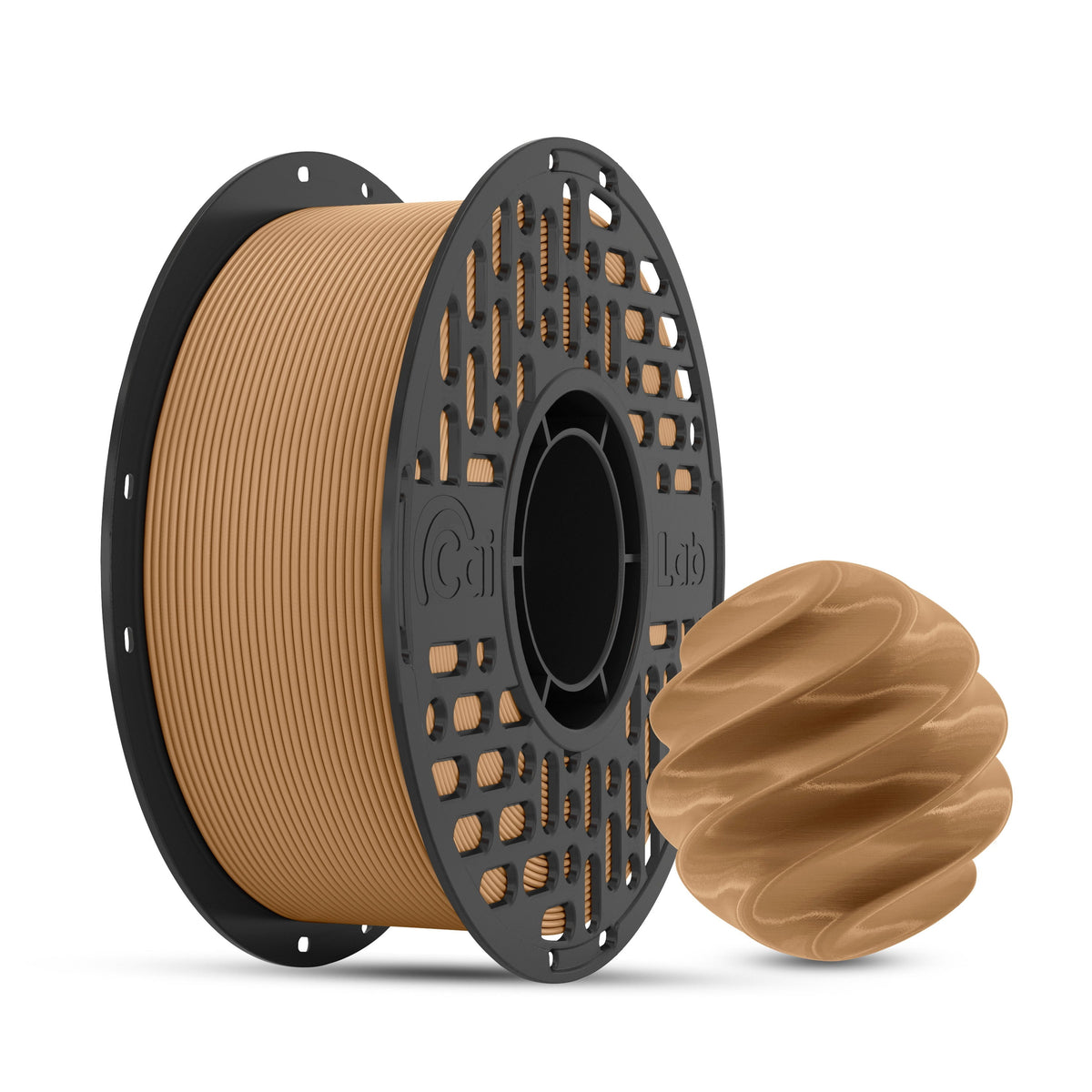 CaiLab PLA+ 3D Printer Filament Fast FDM Printing PLA Low Warping 1.75mm diameter Accuracy +/- 0.02mm 2.2lbs(1KG) Spool Olive Green