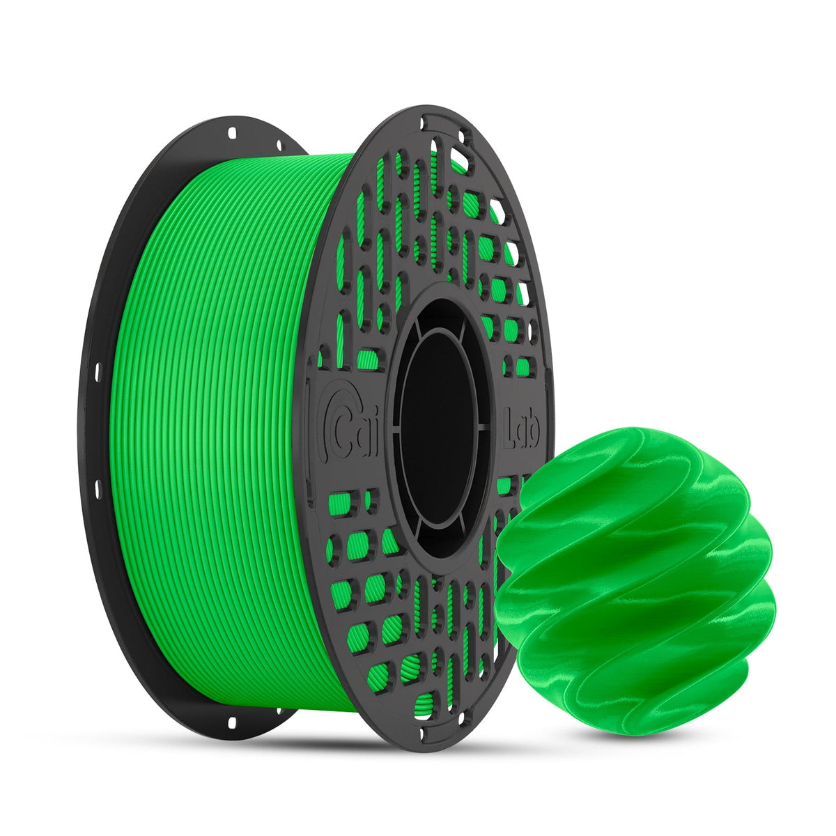 CaiLab PLA+ 3D Printer Filament Fast FDM Printing PLA Low Warping 1.75mm diameter Accuracy +/- 0.02mm 2.2lbs(1KG) Spool Olive Green