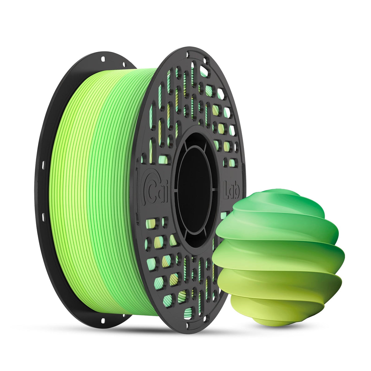 Cailab PLA Silk Gradient 3D Printer Filaments, Multicolor, for FDM 3D Printers, Rainbow No.5