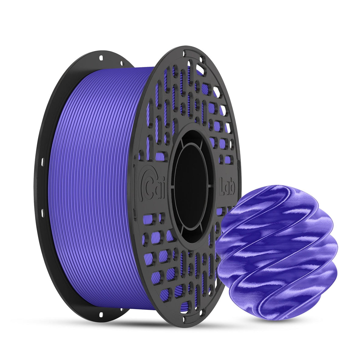 CaiLab PLA Silk High-Gloss Finish 3D Printer Filaments, 2.2lb(1KG)Spool, for FDM 3D Printing,White