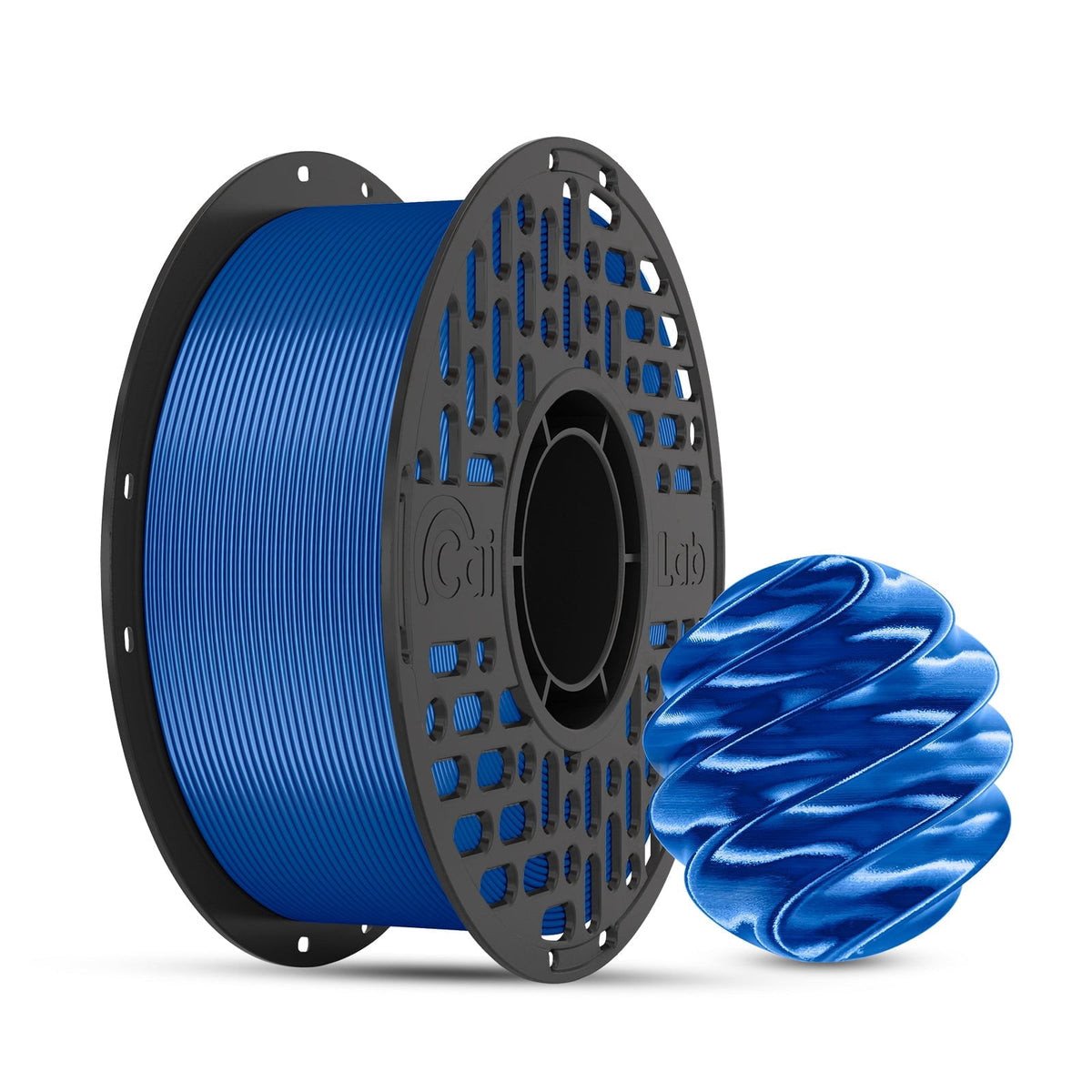 CaiLab PLA Silk High-Gloss Finish 3D Printer Filaments, 2.2lb(1KG)Spool, for FDM 3D Printing,White