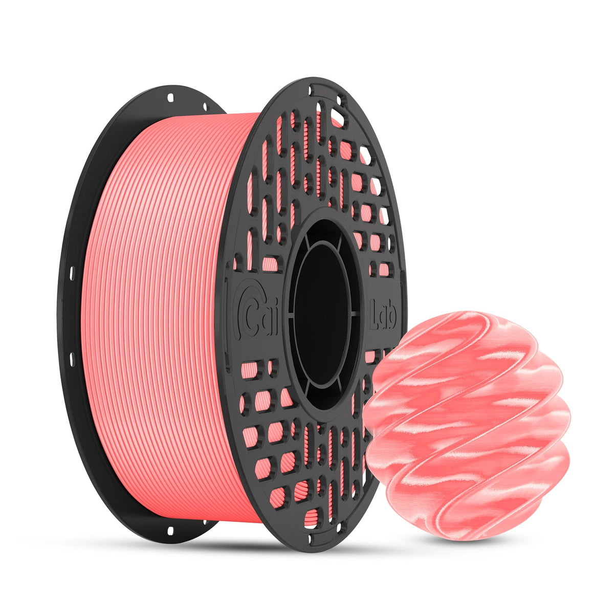 CaiLab PLA Silk High-Gloss Finish 3D Printer Filaments, 2.2lb(1KG)Spool, for FDM 3D Printing,White