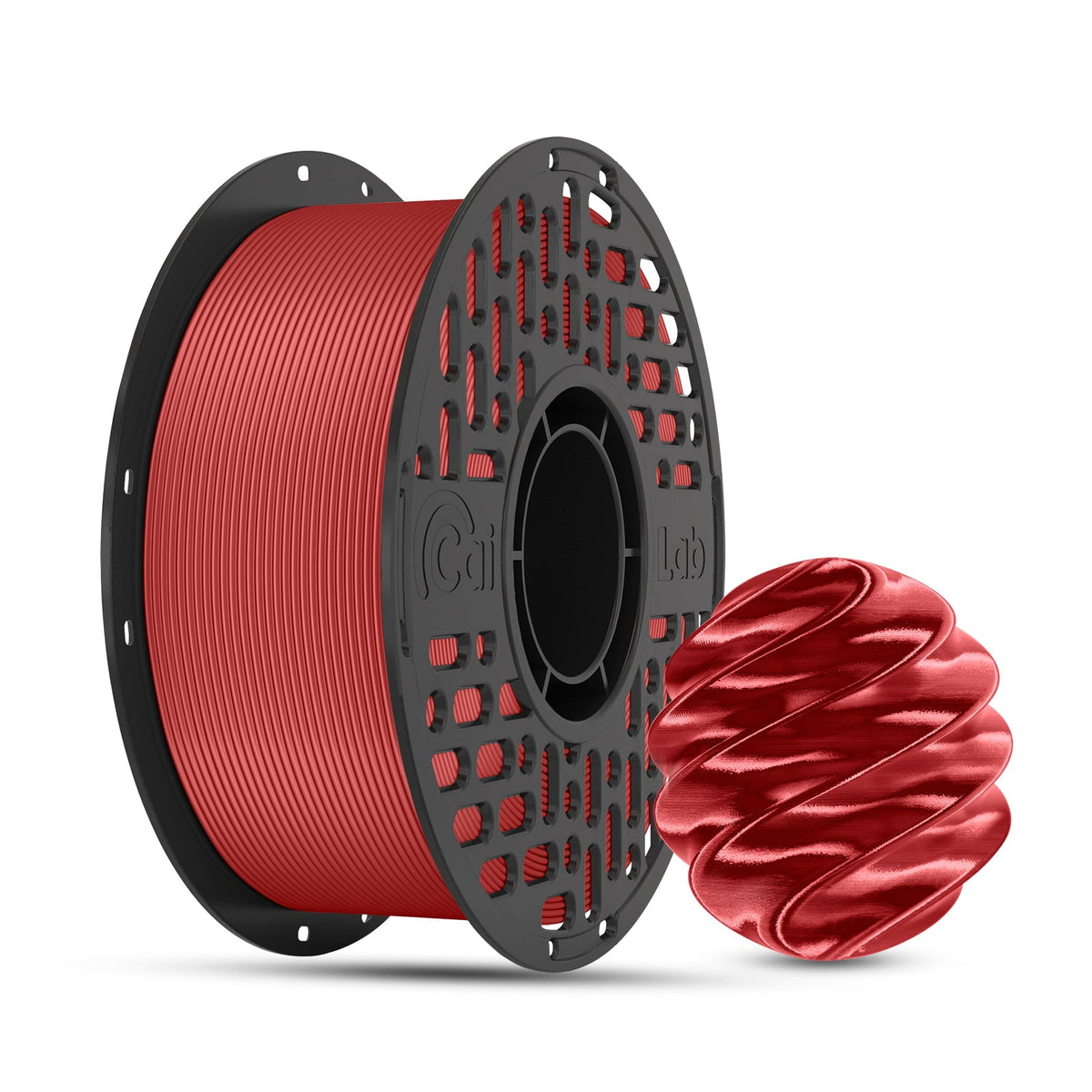 CaiLab PLA Silk High-Gloss Finish 3D Printer Filaments, 2.2lb(1KG)Spool, for FDM 3D Printing,White