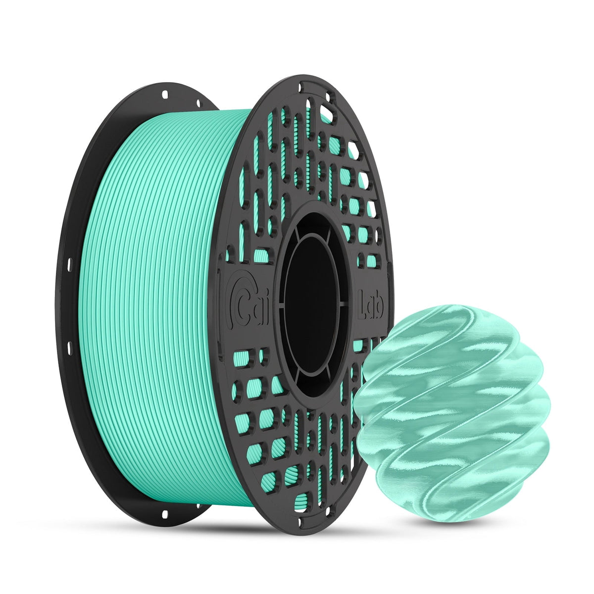 CaiLab PLA Silk High-Gloss Finish 3D Printer Filaments, 2.2lb(1KG)Spool, for FDM 3D Printing,White