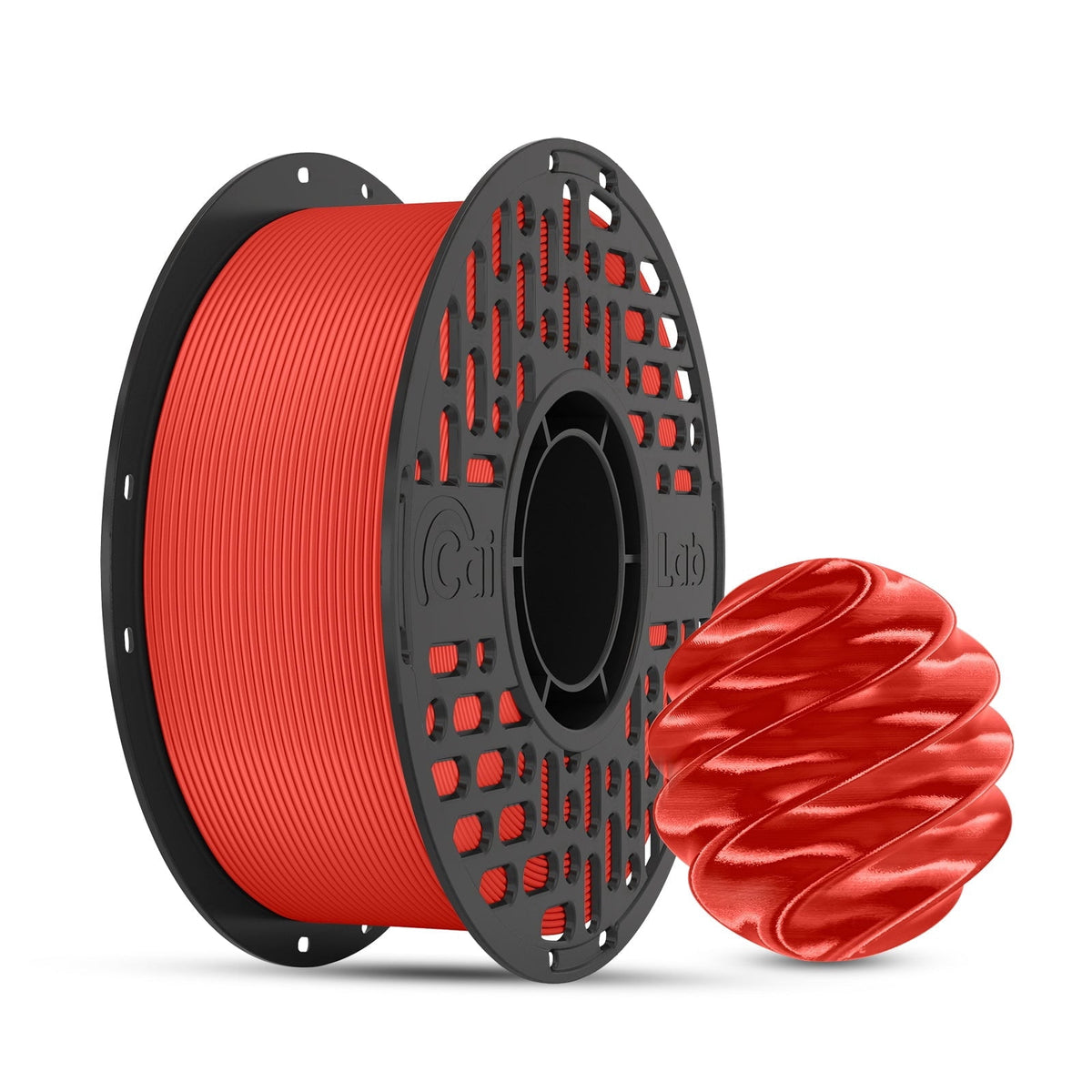 CaiLab PLA Silk High-Gloss Finish 3D Printer Filaments, 2.2lb(1KG)Spool, for FDM 3D Printing,White