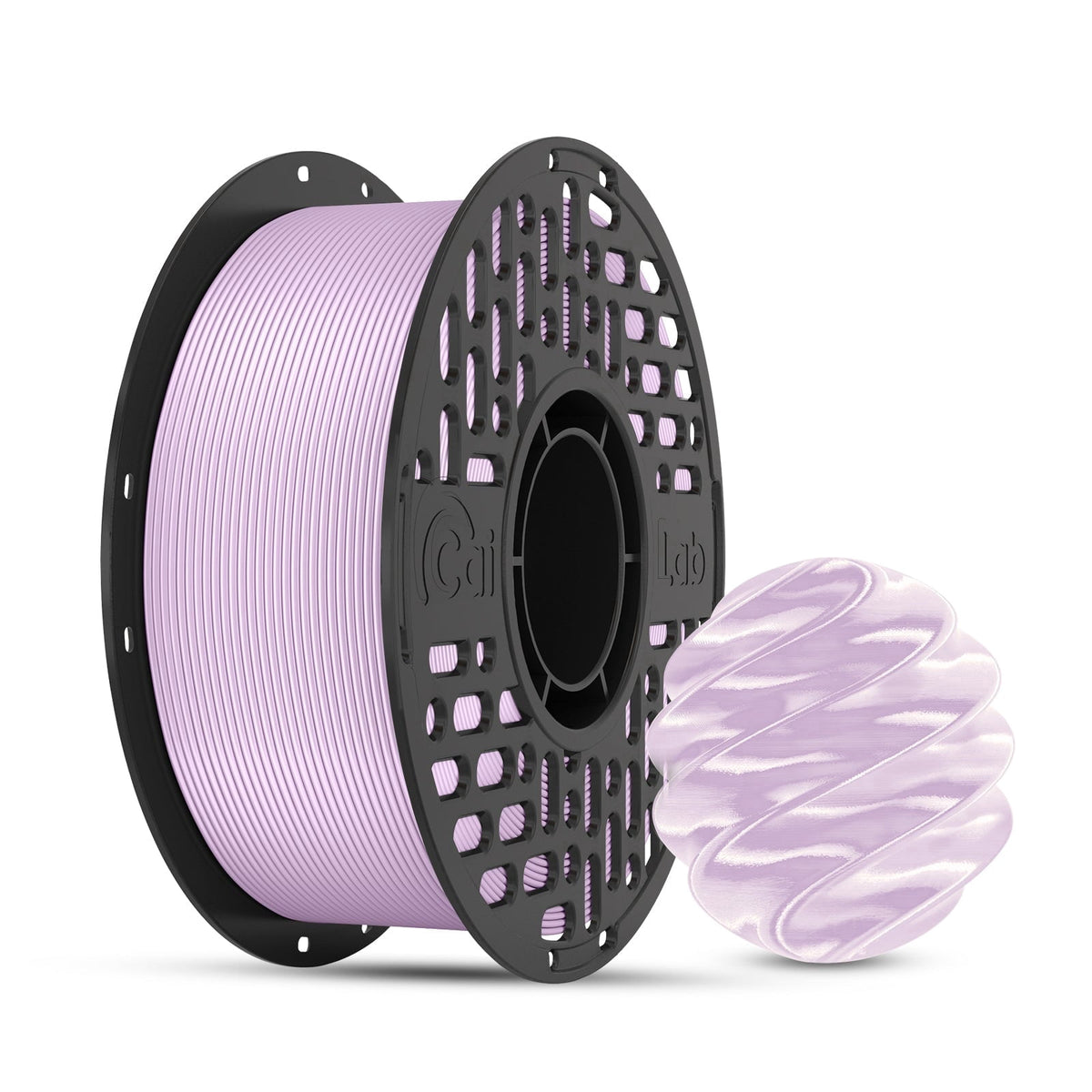 CaiLab PLA Silk High-Gloss Finish 3D Printer Filaments, 2.2lb(1KG)Spool, for FDM 3D Printing,White