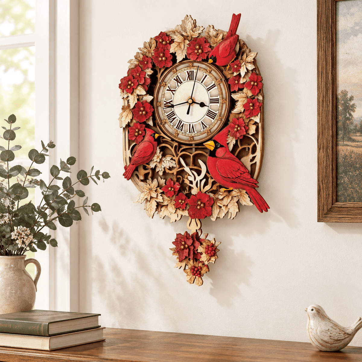 Wooden House Clock 3D Puzzle DIY Mechanical Clock Kit for Adults Teens