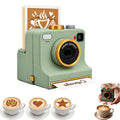 Coffee Printer, 3D Latte Art Coffee Printer Machine, Manual Coffee Stencil Printer with Latte Art Stencils for Cocoa and Hot Chocolate
