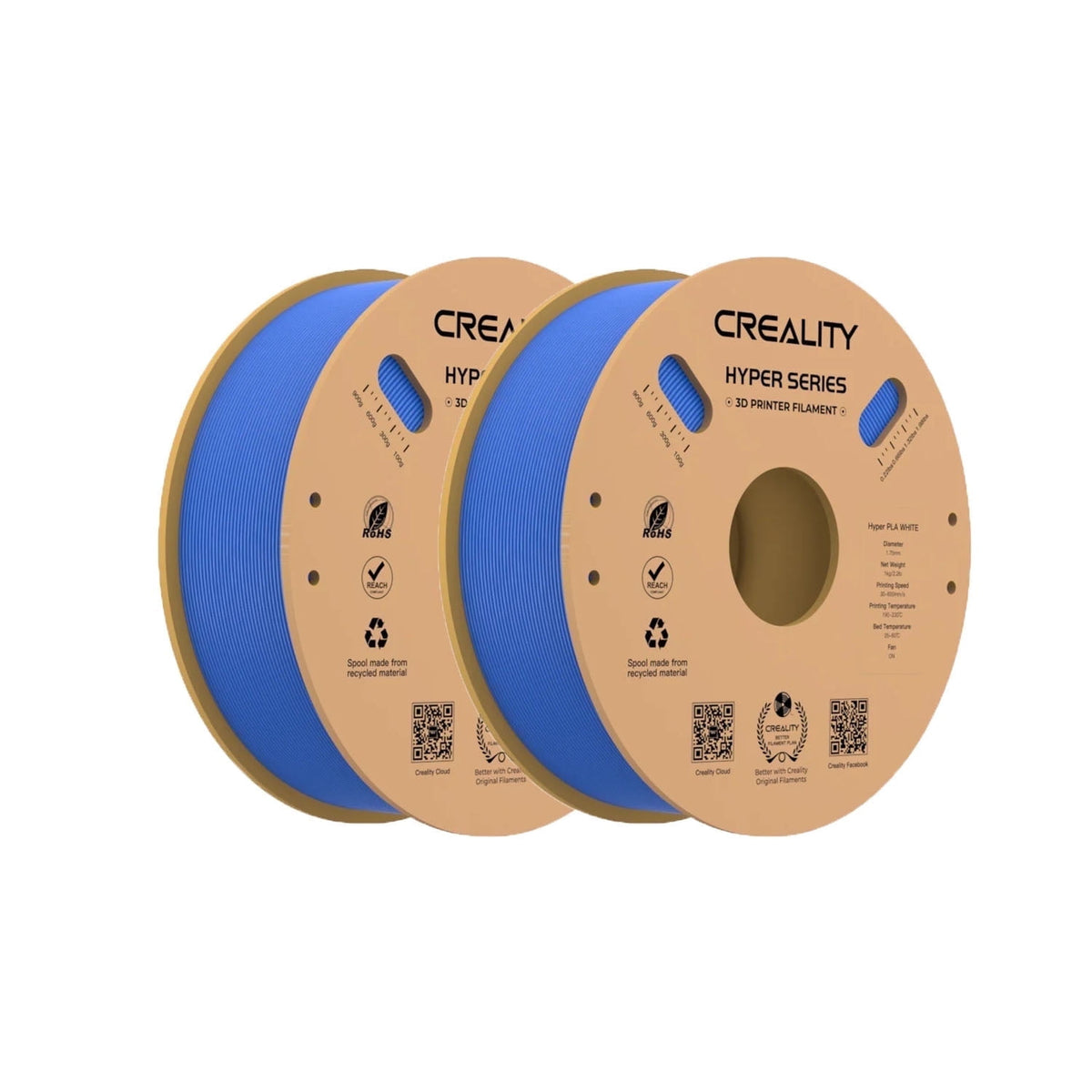 15 Pack Creality Hyper PLA 1.75 mm Filament Fast 30-600mm/s Smooth Extrusion for Most 3D Printer 15kg/33lbs,15 Colors