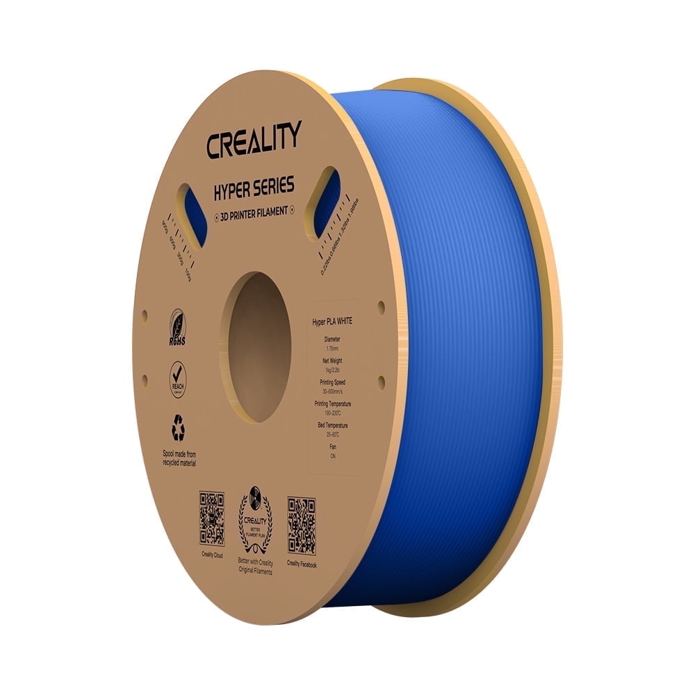 Creality Hyper PLA Filament 3D Printer Filament 600mm/s Higher Toughness High-Speed Printing Dimensional Accuracy +/- 0.03mm 1kg(2.2lbs) Compatible with Most 3D Printers, Complexion