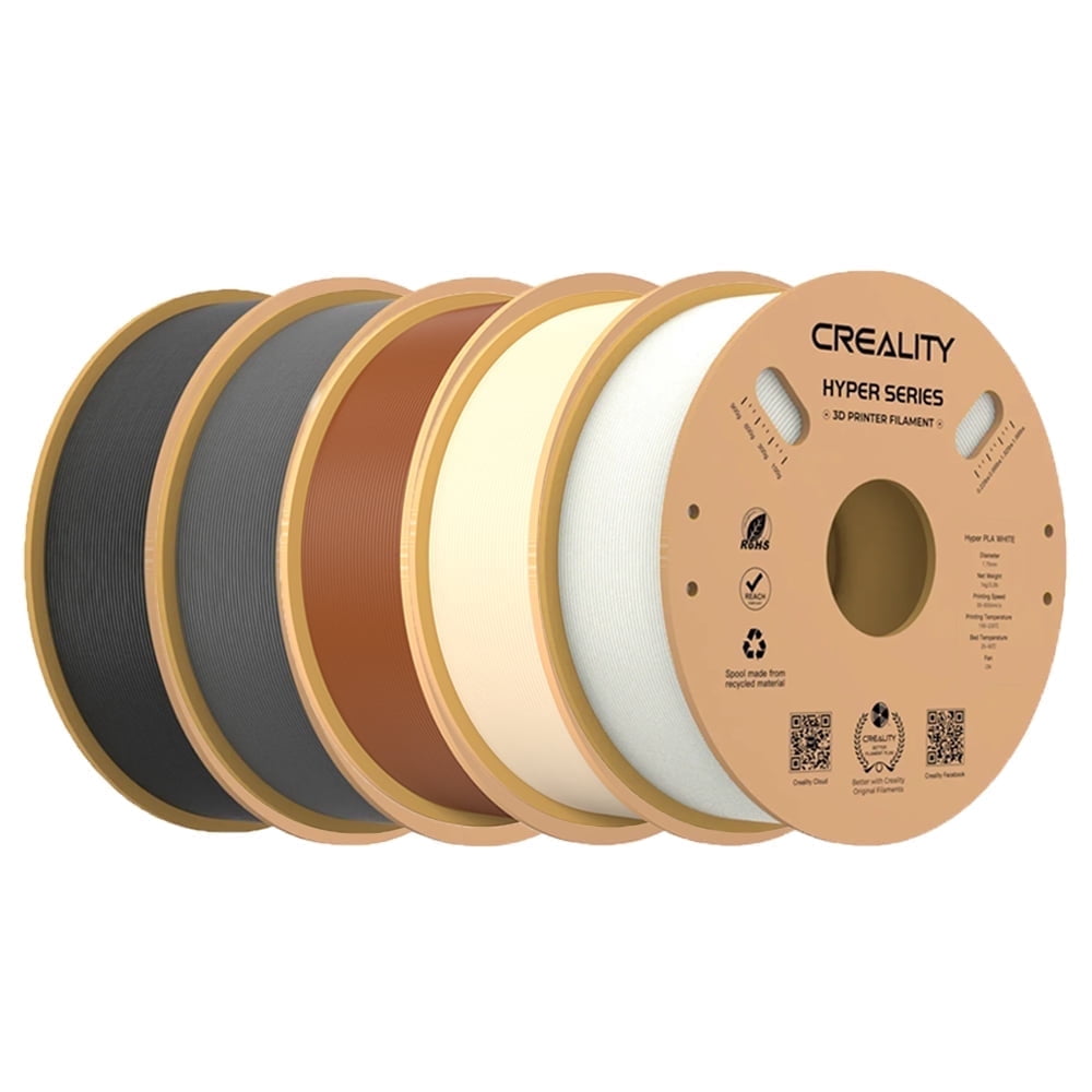 15 Pack Creality Hyper PLA 1.75 mm Filament Fast 30-600mm/s Smooth Extrusion for Most 3D Printer 15kg/33lbs,15 Colors