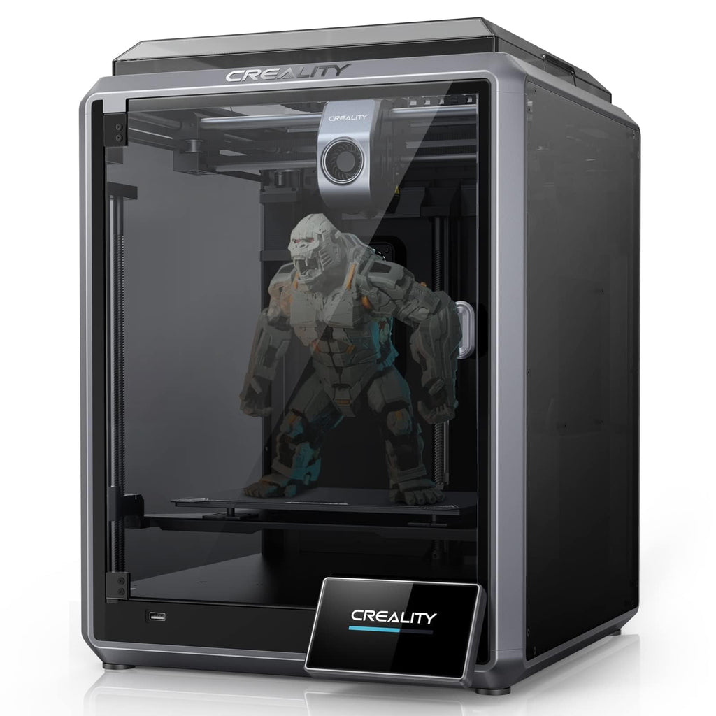 Creality K1 3D Printer with 600mm/s Printing Speed 2000mm/s² Acceleration, 300℃ High-Temp 32mm³/s Flow Hotend Auto Level Dual-Gear Direct Extruder Printing Size 8.66x8.66x9.84 inch