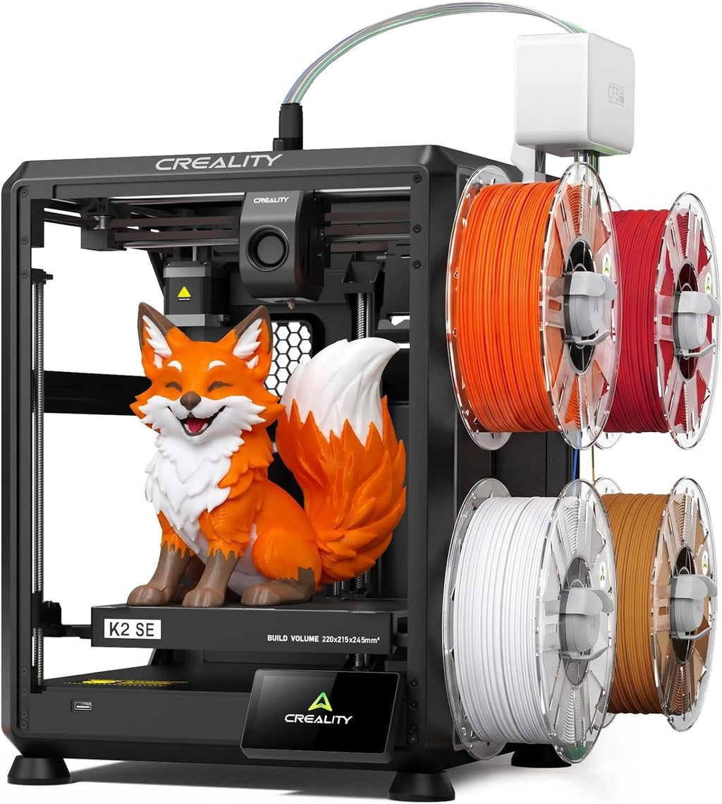 Creality K2 SE 4C 3D Printer, Multi-Color 3D Printer, 500mm/s Fast Printing,220×215×245mm Print Size