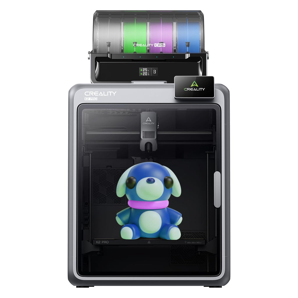 Creality Official K2 Pro Combo 3D Printer, Multi-Color with CFS, 600mm/s High-Speed, Dual AI Cameras, Auto-Leveling, 300x300x300mm Build Volume