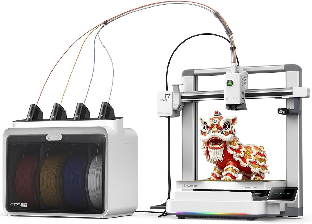 Creality Sparkx i7 Combo Multicolor 3D Printer, Auto Filament Management, Auto leveling Fast 3D Printing, 10.24×10.24×10in build volume