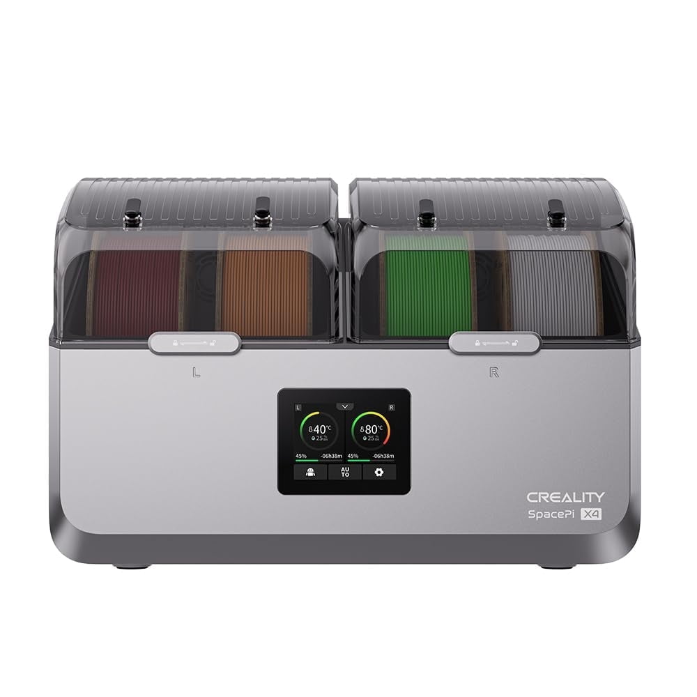 Comgrow Filament Dryer Box, SH02 Filament Dehydrator with PTC Fast Heater and Touch Screen, 3D Printer Filament Sealed Storage Box with 2 Spools Holder Compatible with PLA PETG TPU ABS 1.75/2.85mm