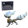 DIY 3D Metal Puzzle Mechanical Fox Model Kit – 339PCS Fox Steampunk Assembly Puzzle with LED Lights, Collectible Desk Decor & Creative Gift for Teens 15+ and Adults
