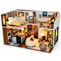 DIY Miniature House Kit, Mini Dollhouse Architectural Model, 3D Puzzles for Adults and Teens, Gifts for Friend and Parents