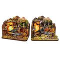 Dinosaur 3D Wooden Puzzle Set 89 Pieces Book Nook Kit with LED Light,Christmas and Birthday Gifts for 14+ Teens Adults