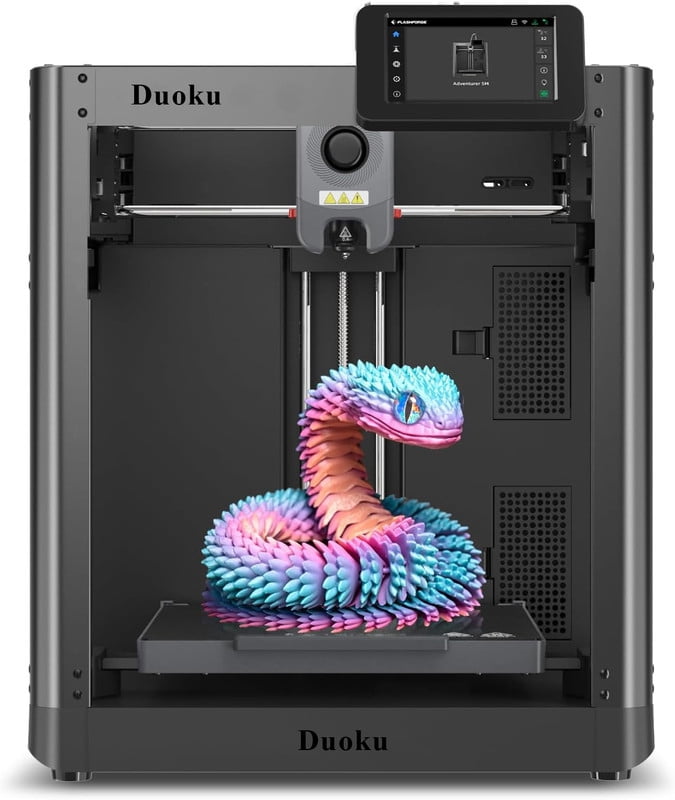 Duoku 3D printers 600mm/s high-speed printing and automatic bed leveling.