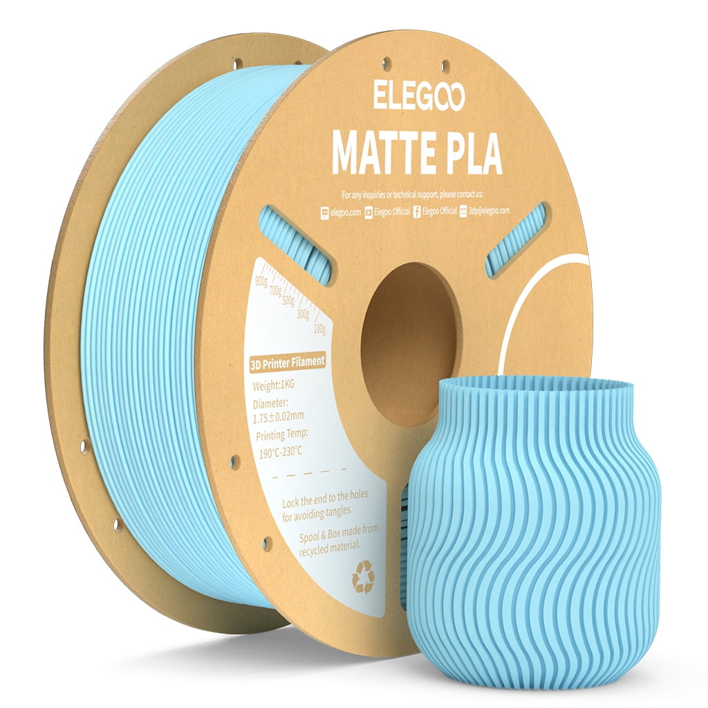 ELEGOO Matte PLA 3D Printer Filament Mint Green 1KG 1.75mm