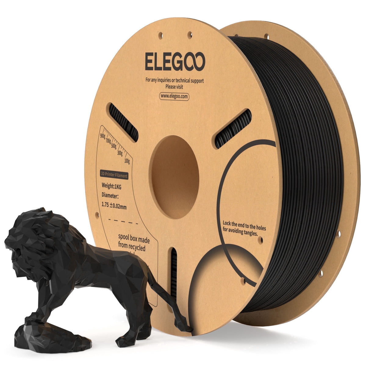 ELEGOO PLA 3D Printer Filament 1.75mm Purple 1KG
