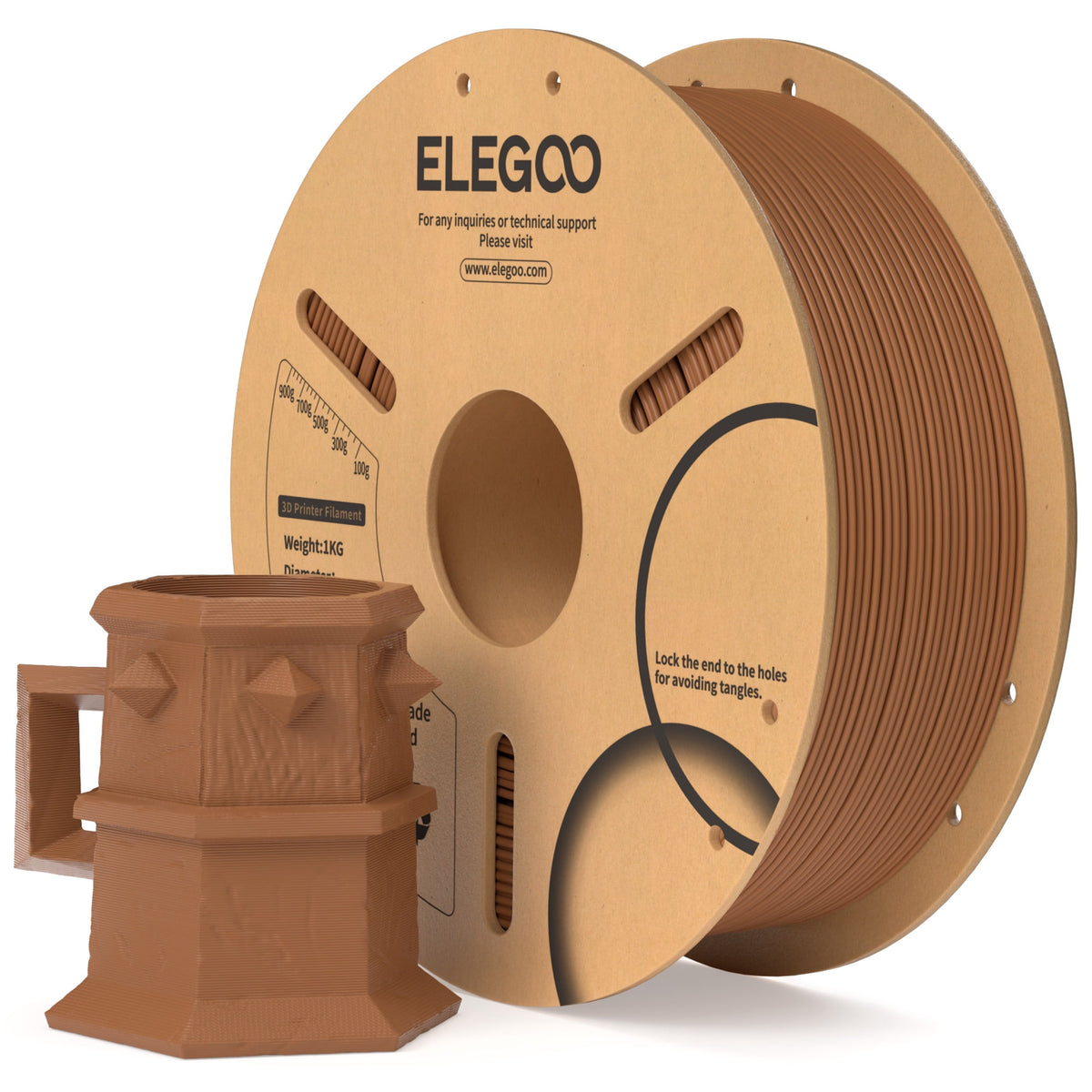 ELEGOO PLA 3D Printer Filament 1.75mm Purple 1KG