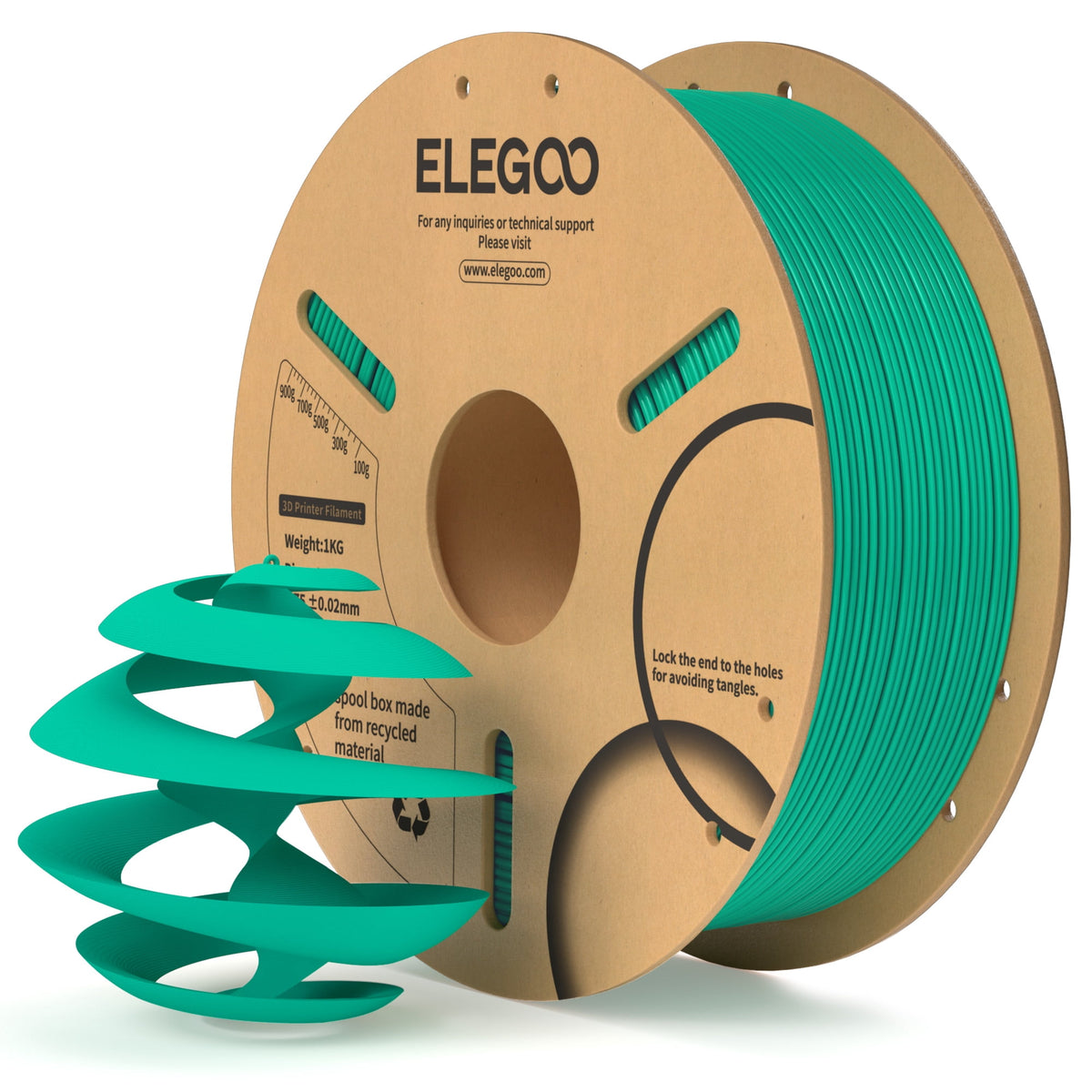 ELEGOO PLA 3D Printer Filament 1.75mm Purple 1KG